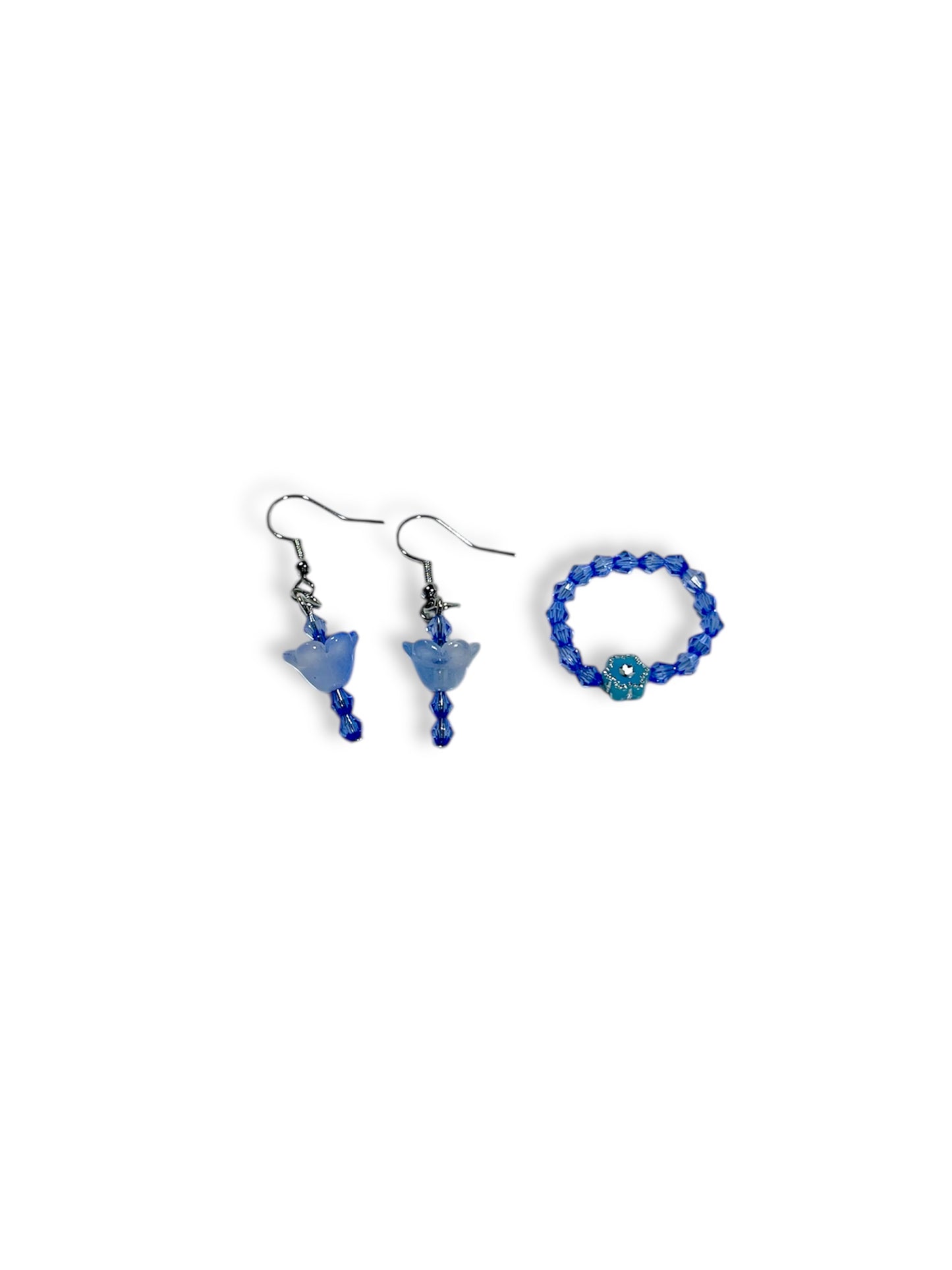 Joyous Flower Ring and Earrings Set