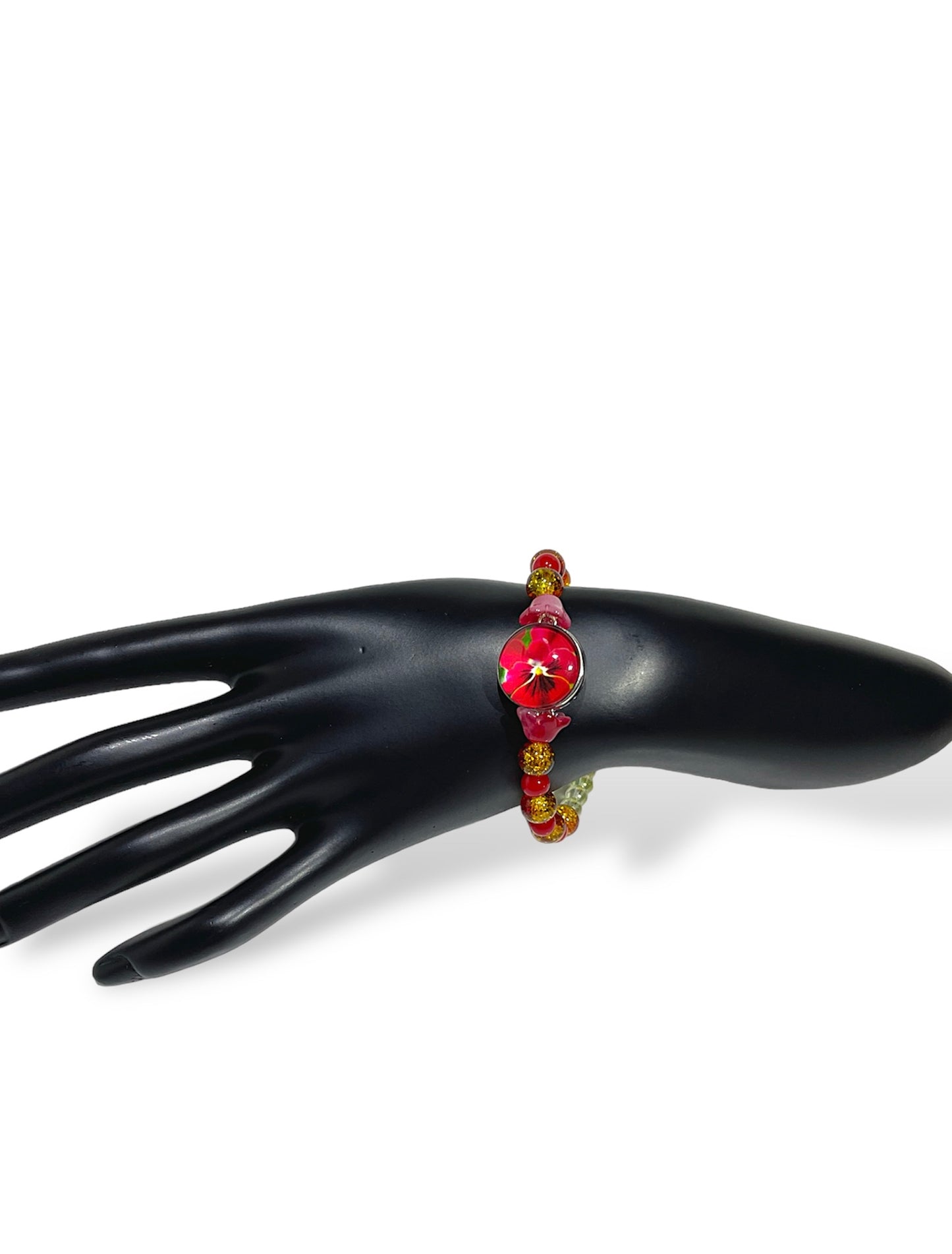 Joyous Flower Snap Button Bracelets