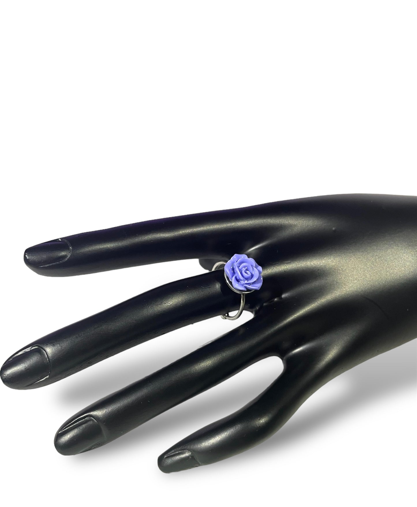 Adjustable Stainless Steel Rose Rings