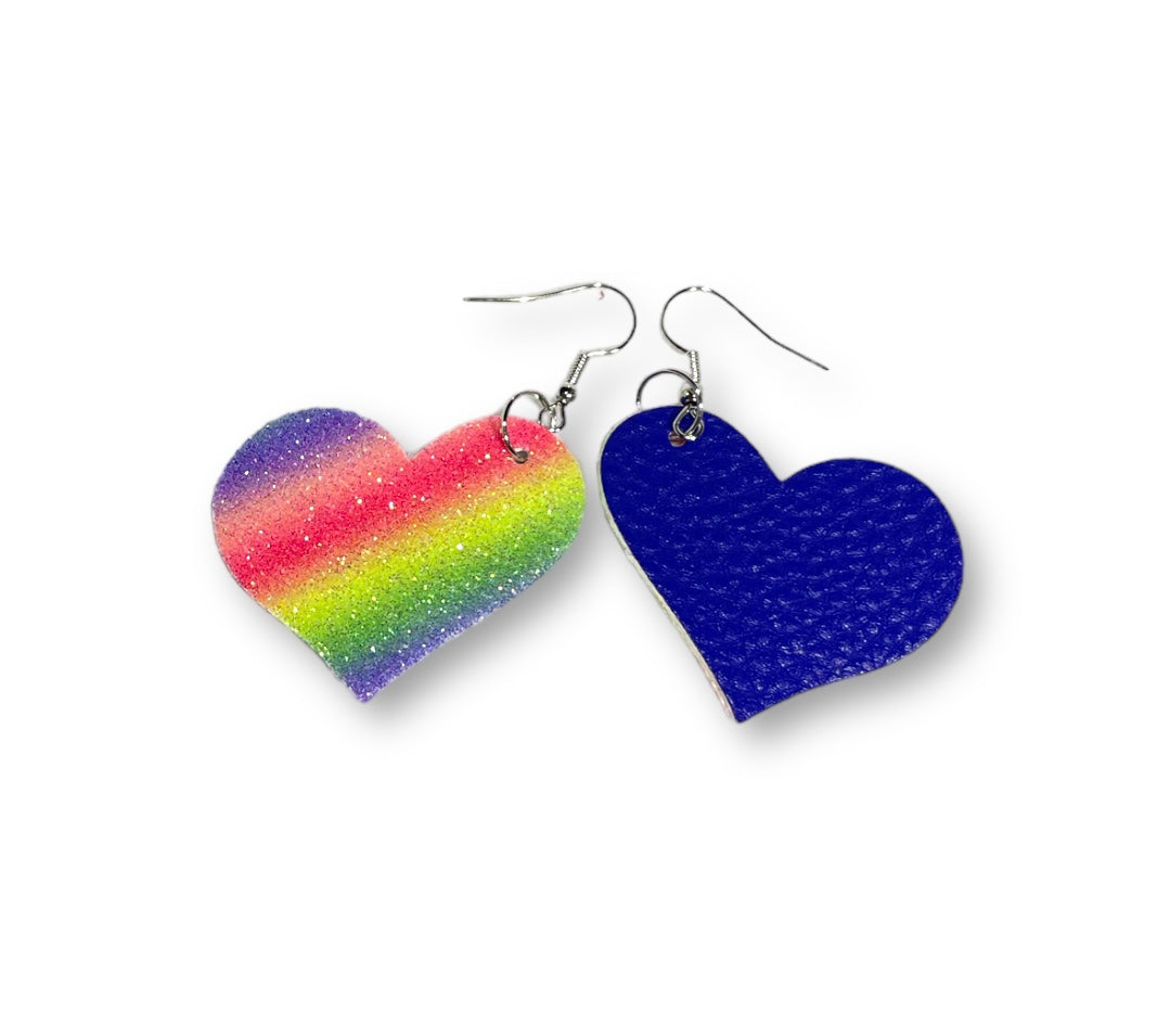 Joyous Heart Glitter Earrings