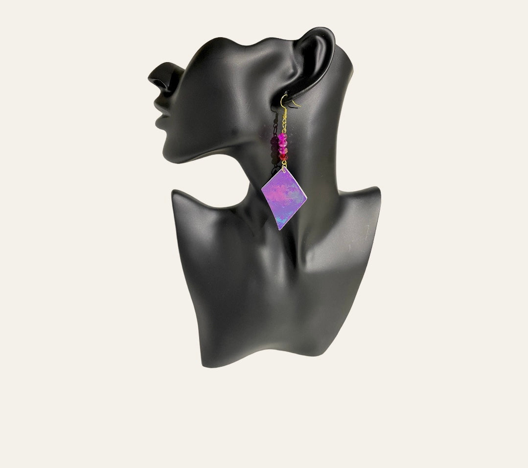 Diamond Holographic Earrings