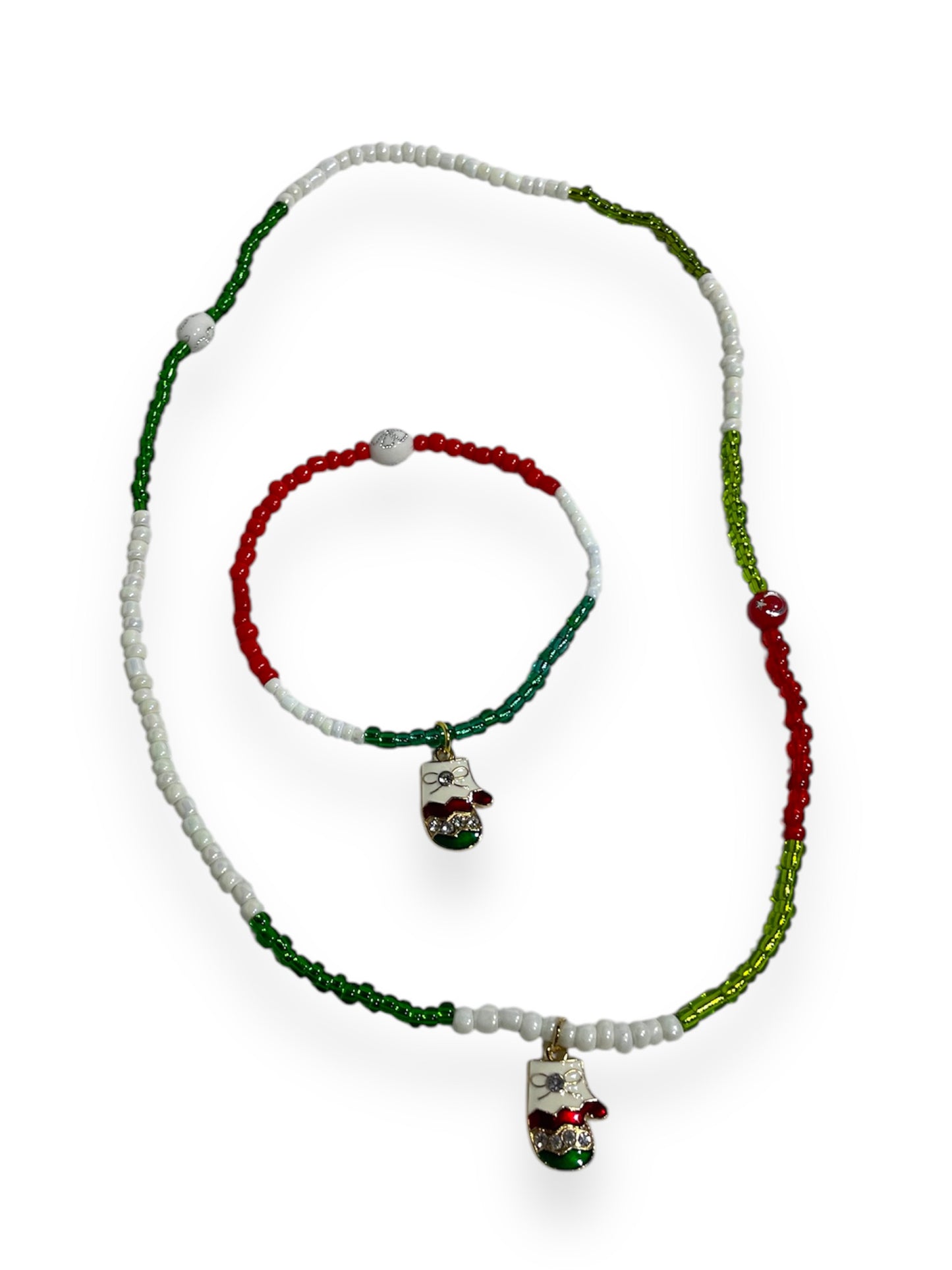 Necklace and Bracelet Christmas Set