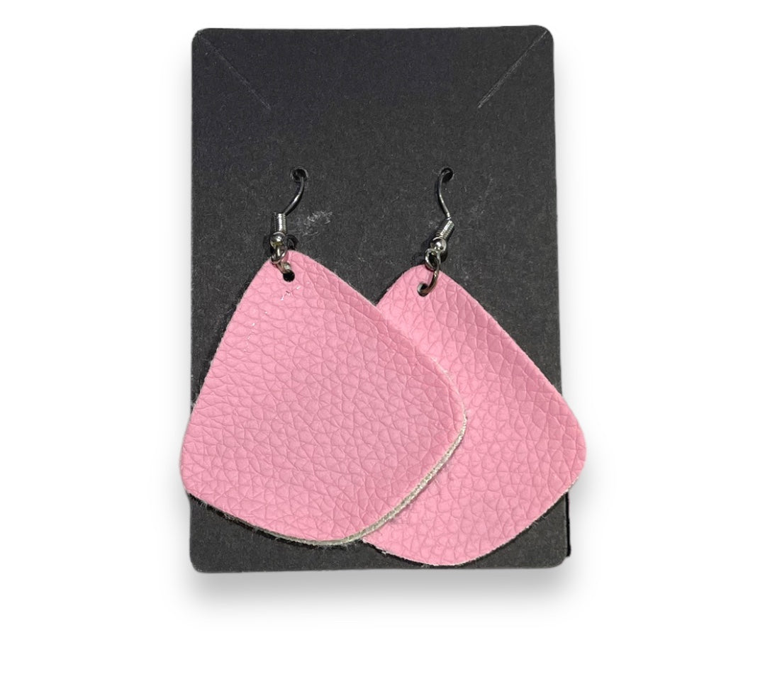 Double Sided Leather Earrings