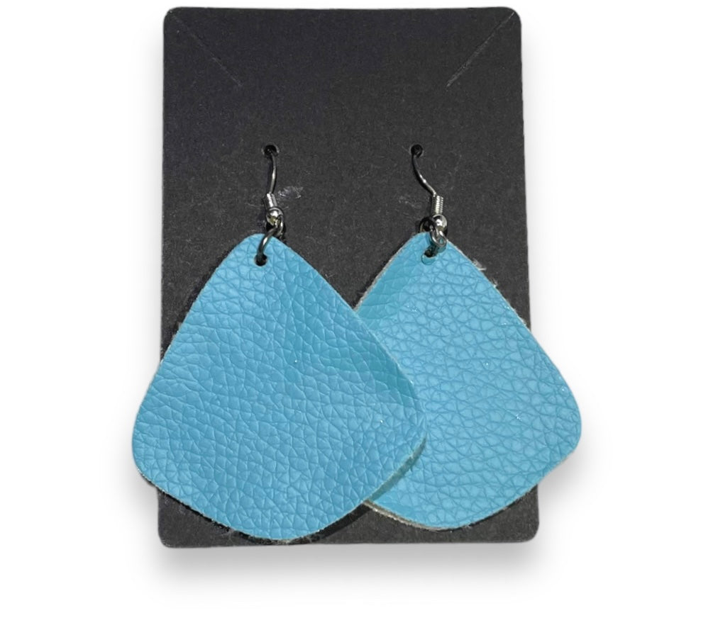 Double Sided Leather Earrings